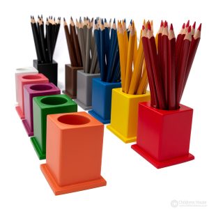 Set of 11 Coloured Pencil Holders