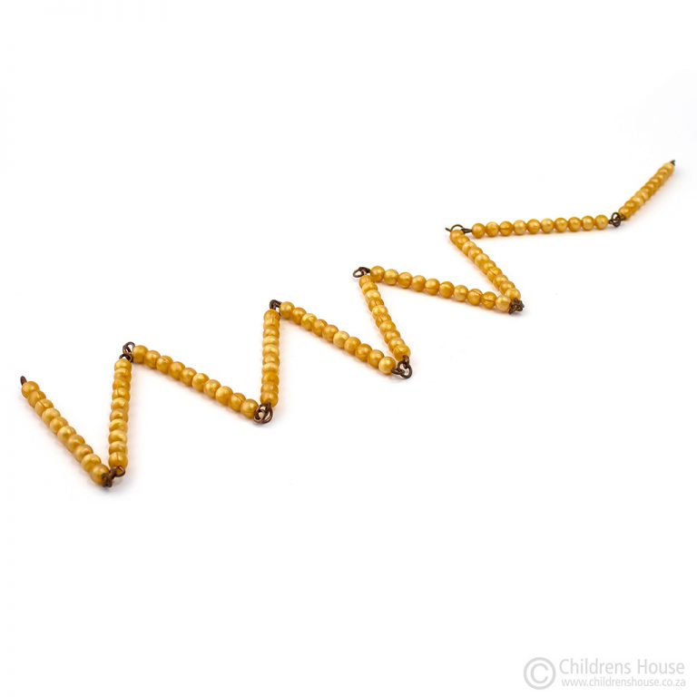 Mat for Bead Chains of 100 Childrens House Montessori Materials use