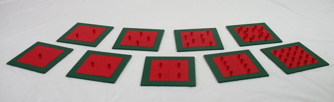 Metal Squares with 9 Plates