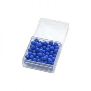 100 Blue Beads with Box
