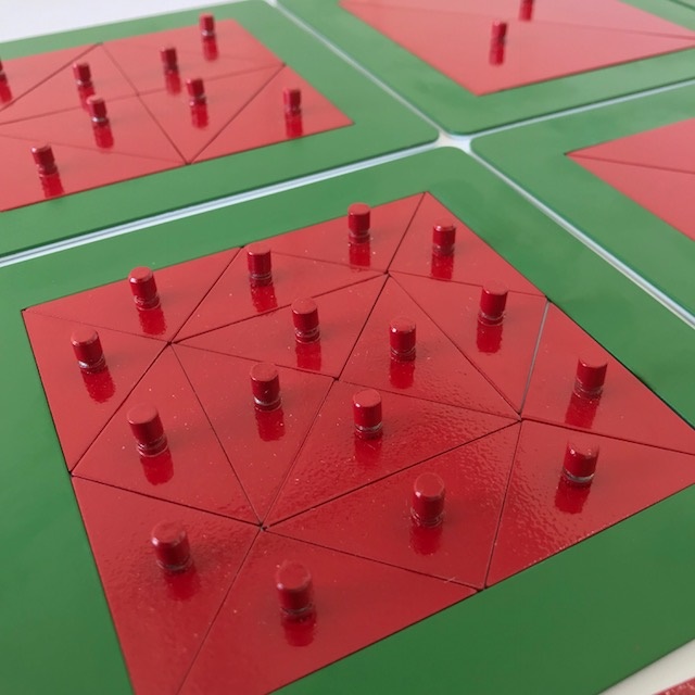 Metal Squares with 9 Plates