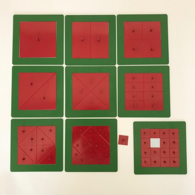 Metal Squares with 9 Plates
