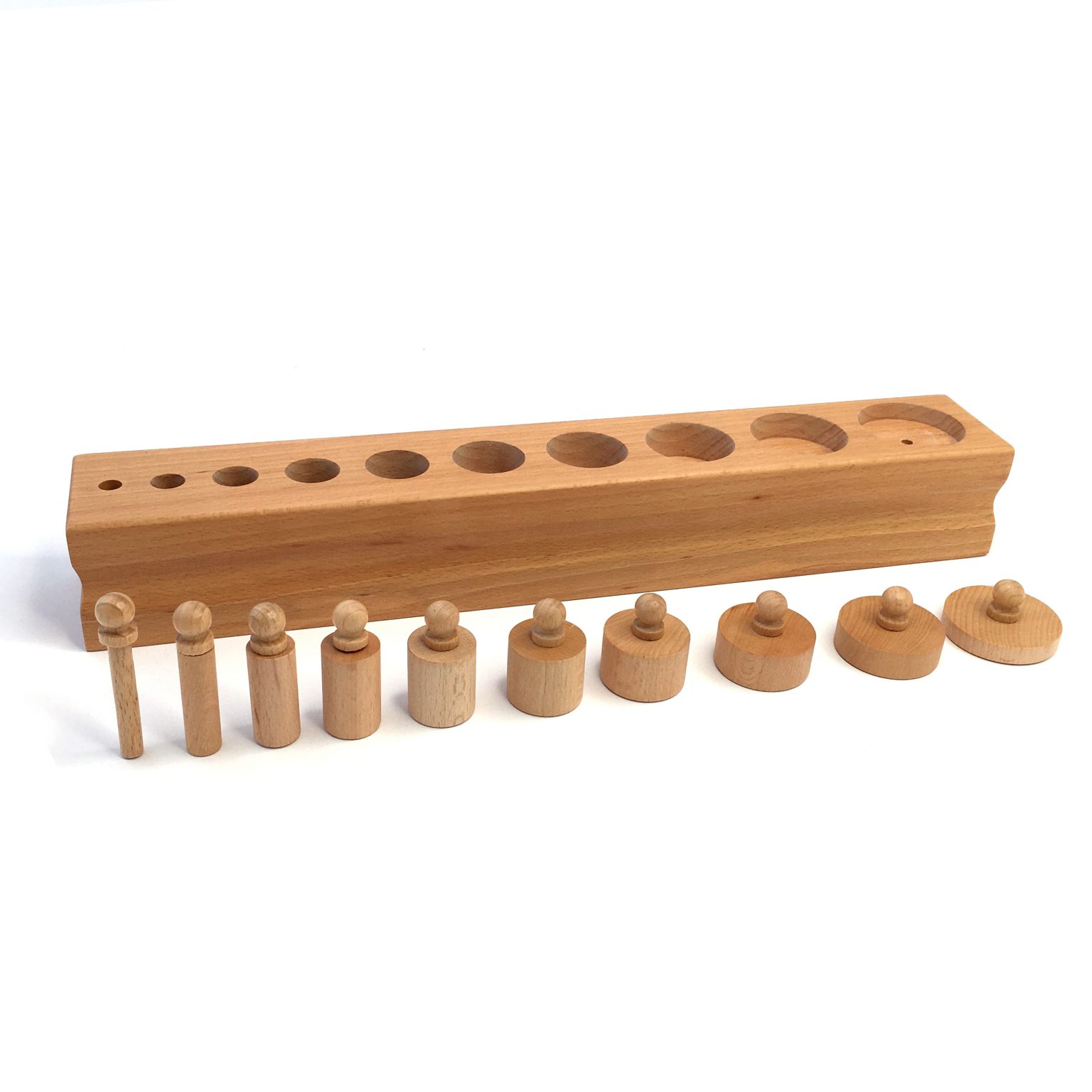 The Cylinder Blocks Childrens House Montessori Materials Indirect