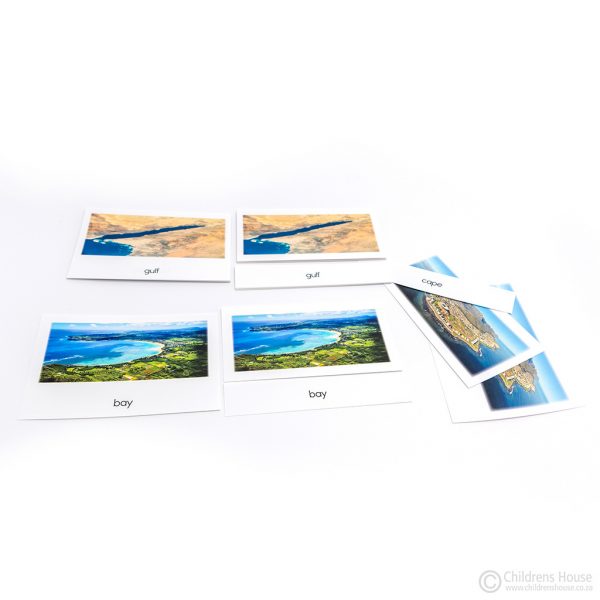 Land & Water Forms - 3 Part Cards