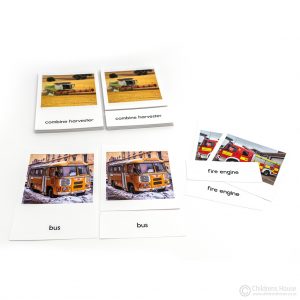 Land Transport - 3 Part Cards - Set 1
