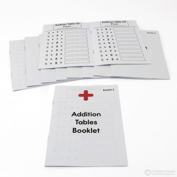 Addition Tables Booklet 2 - Set of 10
