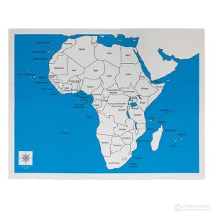 Africa Labeled Control Mat