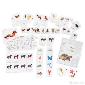 This featured image illustrates the contents found in our Early Zoology Activity Bundle - it contains Farm Animals & their Young - 3 Part Cards - Vertebrate and Invertebrate Sorting Activity - Farm Animals Family Groups - Frog Puzzle Activity Set Horse Puzzle Activity Fish Puzzle Activity - Tortoise Puzzle Activity - Bird Puzzle Activity