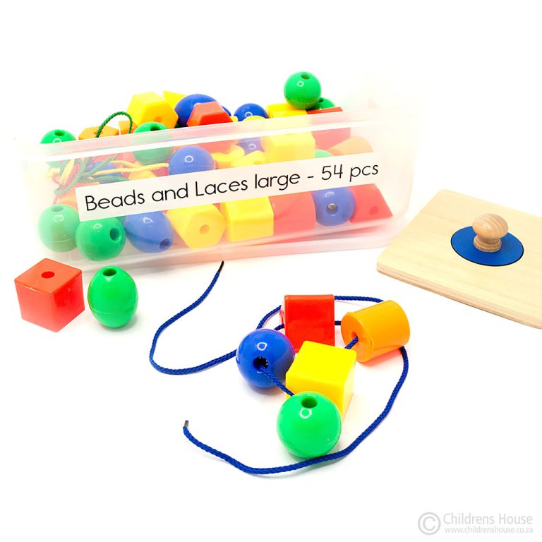 Threading Large Beads Childrens House Montessori Materials