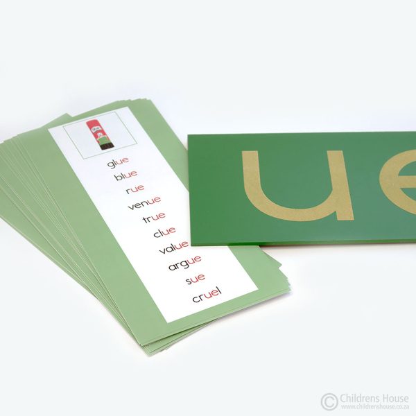 Phonogram Word Lists for use with double sandpaper letters