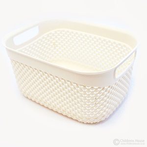 The smaller plastic basket, with a volume of 1.1lt and a drop design