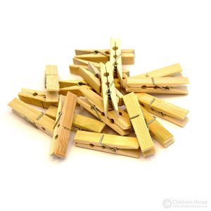 20 Bamboo Pegs