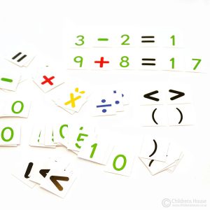 5 sets of all the Arithmetic signs found in the box