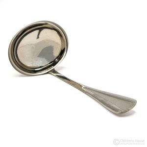 The featured image is a small stainless steel ladle, lying back down.