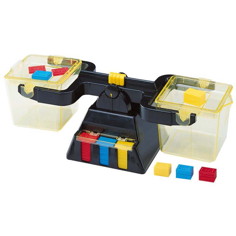 Featured Image showing the balancing scale with all the weights from the front - note the storage areas
