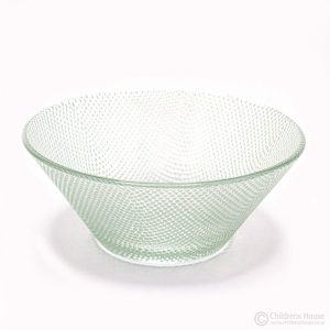 This Frosted Glass Bowl fits small hands perfectly. The fine motor muscles in children's hands are improved through transferring, and pouring activities, this bowl forms part of these activities. Childrens House has a large number of practical life products, ready to populate any Montessori classroom.