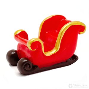 The featured image is a miniature sled which forms part of the objects used in the Montessori reading series.