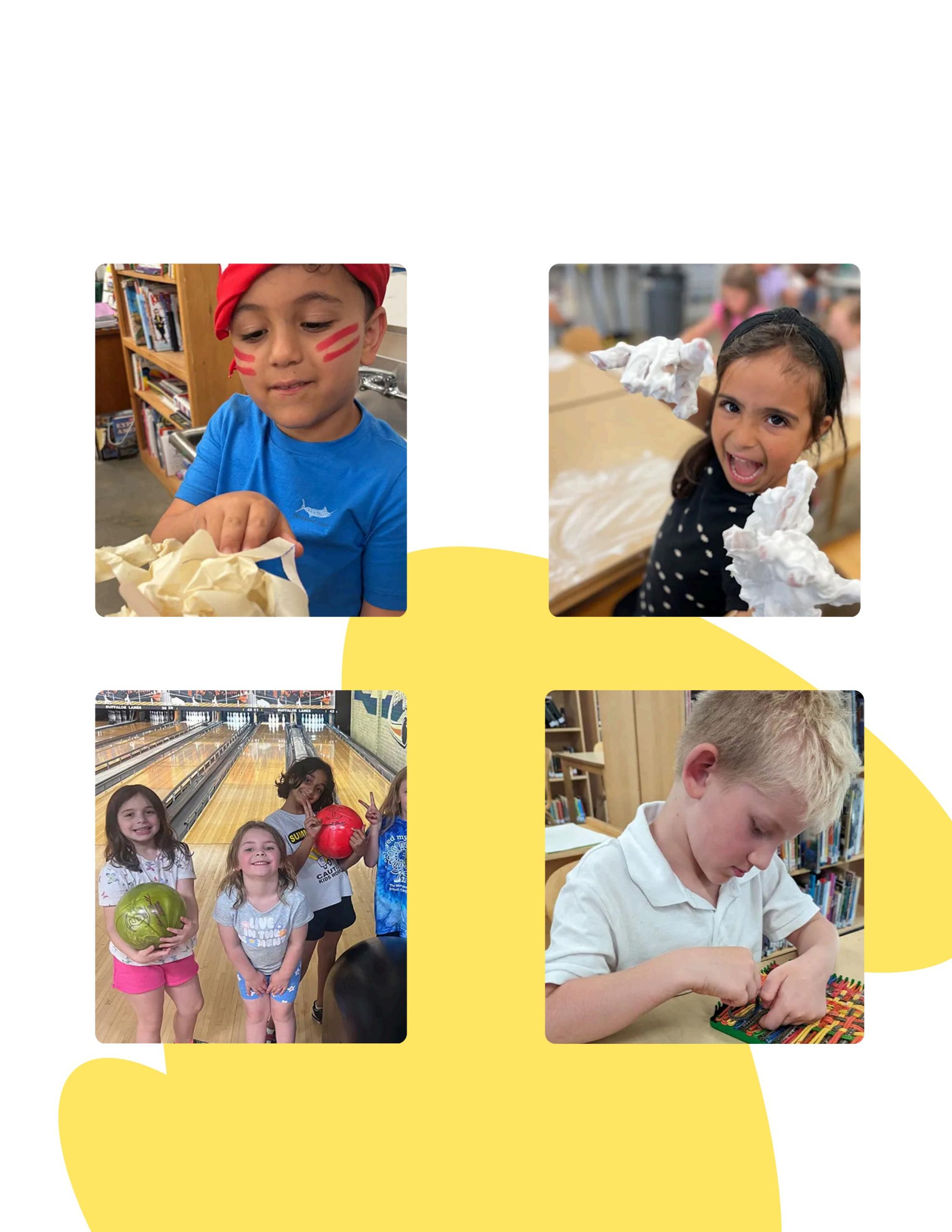 Montessori School of Raleigh Lead LE Guide. Students showing off some activities at summer camp